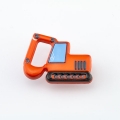 Knopf Bagger orange 28 mm