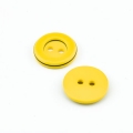 Knopf zweifarbig gelb 14 mm