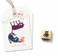 Ministempel Plschkatze