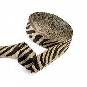 Gurtband 38mm Zebra schwarz beige