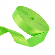 Gurtband Polyester Fischgrt 38mm neon grn