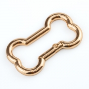 Karabiner Knochen gold