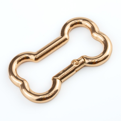 Karabiner Knochen gold