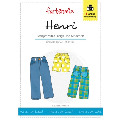 HENRI, Basic-Jeans, Schnittmuster