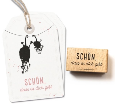 Stempel Schn dass es dich gibt