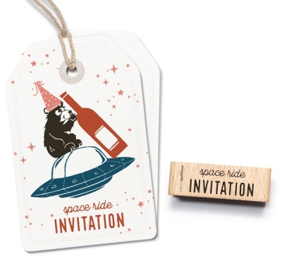 Stempel Space Ride Invitation