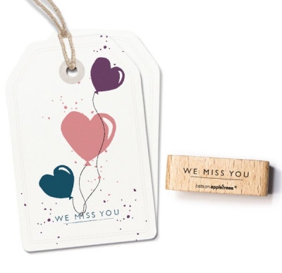 Stempel We miss you