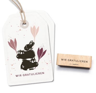 Stempel Wir gratulieren